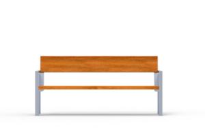 [translation-not-found:street-furniture], ławka, oparcie z drewna, podłokietnik, siedzisko z drewna