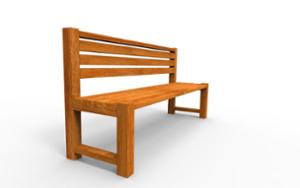 [translation-not-found:street-furniture], ławka, drewno, oparcie z drewna, siedzisko z drewna