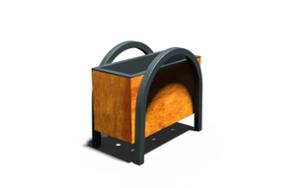 [translation-not-found:street-furniture], donica, drewno, logo, prostokątna, stal