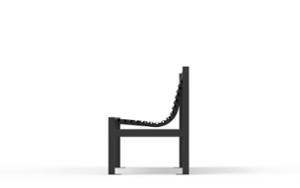 [translation-not-found:street-furniture], ławka, oparcie ze stali, siedzisko ze stali, stal