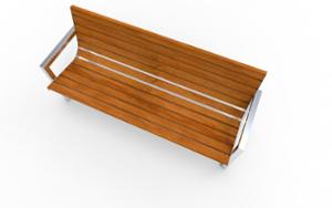 [translation-not-found:street-furniture], ławka, podłokietnik, siedzisko z drewna