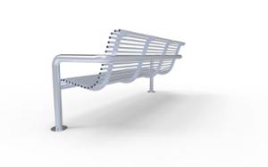 [translation-not-found:street-furniture], ławka, oparcie ze stali, siedzisko ze stali, stal