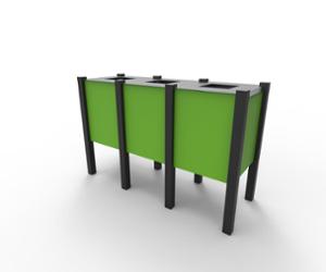 [translation-not-found:street-furniture], kosz, logo, modułowe, segregacja pełna