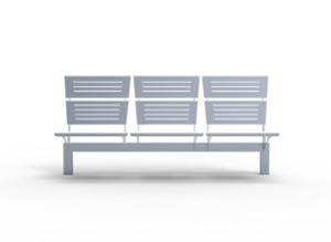 [translation-not-found:street-furniture], ławka, logo, oparcie ze stali, siedzisko ze stali