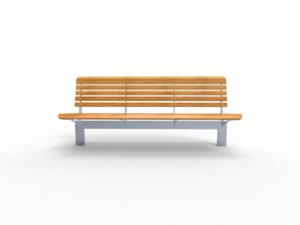 [translation-not-found:street-furniture], ławka, dla seniorów, oparcie z drewna, siedzisko z drewna