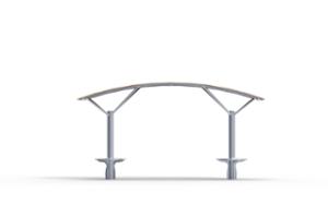 [translation-not-found:street-furniture], autre, siedzisko ze stali, wiata, wiata przystankowa