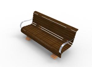 [translation-not-found:street-furniture], ławka, beton, beton architektoniczny, oparcie z drewna, podłokietnik, siedzisko z drewna, stylizowane