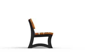 [translation-not-found:street-furniture], ławka, logo, oparcie z drewna, siedzisko z drewna, stylizowane
