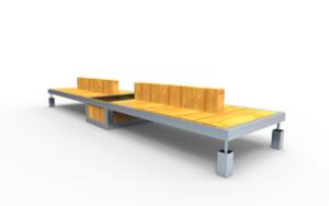[translation-not-found:street-furniture], donica, ława, ławka, oparcie z drewna, siedzisko z drewna