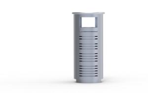 [translation-not-found:street-furniture], kosz, dwustronna, logo, popielniczka bezpieczna, popielniczka mała, popielniczka z oryginalnym systemem czyszczenia i opróżniania piasku, wrzut z boku
