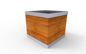 [translation-not-found:street-furniture], donica, drewno, prostokątna, stal