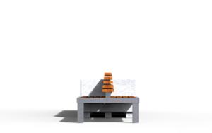 [translation-not-found:street-furniture], donica, ława, ławka, beton, beton architektoniczny, beton płukany, drewno, dwustronna, logo, oparcie z drewna, podłokietnik, siedzisko z drewna, stal