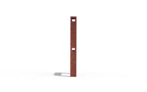 [translation-not-found:street-furniture], parking rowerowy, corten, logo, podpora