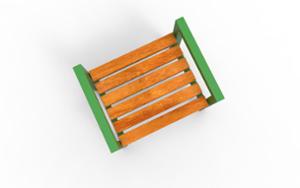 [translation-not-found:street-furniture], ława, jednoosobowe, podłokietnik, siedzisko z drewna
