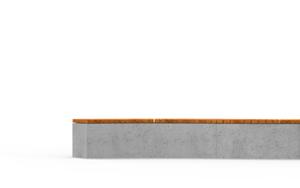 [translation-not-found:street-furniture], ława, beton, beton architektoniczny, po łuku / okrągła, siedzisko z drewna