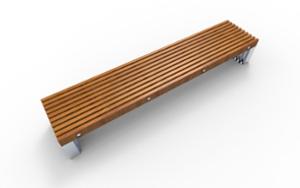 [translation-not-found:street-furniture], ława, dwustronna, modułowe, siedzisko z drewna