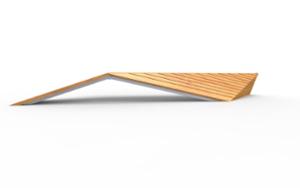 [translation-not-found:street-furniture], ława, dwustronna, siedzisko z drewna