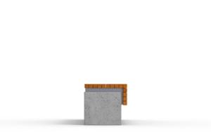 [translation-not-found:street-furniture], ława, beton, beton architektoniczny, na murku, siedzisko z drewna