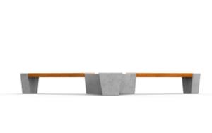 [translation-not-found:street-furniture], ława, beton, beton architektoniczny, modułowe, siedzisko z drewna