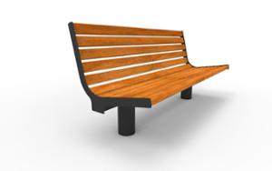 [translation-not-found:street-furniture], ławka, oparcie z drewna, podłokietnik, siedzisko z drewna