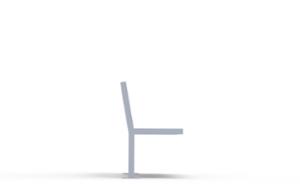 [translation-not-found:street-furniture], ławka, oparcie ze stali, siedzisko ze stali