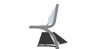 [translation-not-found:street-furniture], ławka, logo, oparcie ze stali, siedzisko ze stali