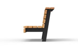 [translation-not-found:street-furniture], ławka, oparcie z drewna, podłokietnik, siedzisko z drewna