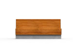 [translation-not-found:street-furniture], ławka, beton, beton architektoniczny, oparcie z drewna, siedzisko z drewna