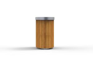 [translation-not-found:street-furniture], donica, drewno, logo, po łuku / okrągła, scandinavian line, stal