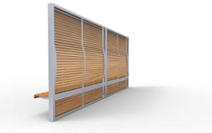 [translation-not-found:street-furniture], autre, ławka, oparcie z drewna, pergola, siedzisko z drewna, trejaż, wysokie oparcie