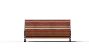 [translation-not-found:street-furniture], ławka, dwustronna, oparcie z drewna, siedzisko z drewna