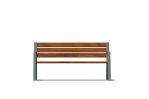 [translation-not-found:street-furniture], ławka, logo, oparcie z drewna, podłokietnik, siedzisko z drewna, stylizowane