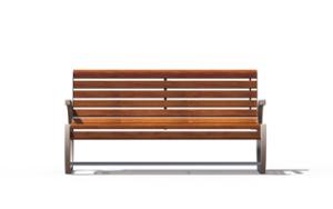 [translation-not-found:street-furniture], ławka, dla seniorów, oparcie z drewna, podłokietnik, siedzisko z drewna