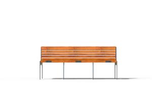 [translation-not-found:street-furniture], ławka, parking rowerowy, dwustronna, logo, na koło, oparcie z drewna, siedzisko z drewna, wielostanowiskowy