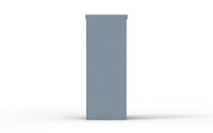 [translation-not-found:street-furniture], kosz, pokrywa na sworzniu, popielniczka bezpieczna, wrzut z boku