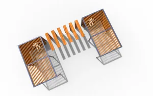 [translation-not-found:street-furniture], autre, ławka, oparcie z drewna, pergola, siedzisko z drewna