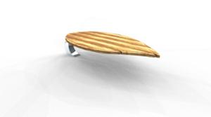 [translation-not-found:street-furniture], ława, dwustronna, siedzisko z drewna