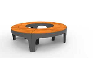 [translation-not-found:street-furniture], ława, cena za metr bieżacy, długość mierzona po dłuższym boku, dwustronna, po łuku / okrągła