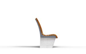 [translation-not-found:street-furniture], ławka, beton, beton architektoniczny, granit, oparcie z drewna, siedzisko z drewna