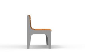 [translation-not-found:street-furniture], ławka, oparcie z drewna, siedzisko z drewna, stylizowane
