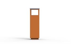 [translation-not-found:street-furniture], kosz, logo, popielniczka bezpieczna, prostokątna, wrzut z boku