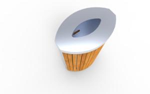 [translation-not-found:street-furniture], kosz, drewno, logo, popielniczka bezpieczna, popielniczka mała, scandinavian line