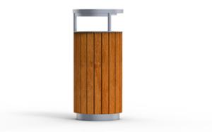[translation-not-found:street-furniture], kosz, daszek, drewno, popielniczka bezpieczna