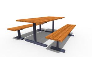[translation-not-found:street-furniture], ława, beton płukany, komplet piknikowy