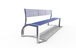 [translation-not-found:street-furniture], ławka, oparcie ze stali, siedzisko ze stali