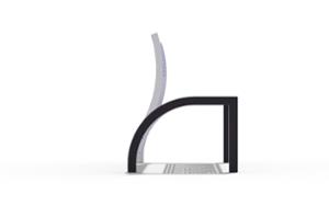 [translation-not-found:street-furniture], ławka, oparcie ze stali, siedzisko ze stali