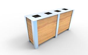 [translation-not-found:street-furniture], kosz, mobilna (do przestawiania paleciakiem), segregacja pełna