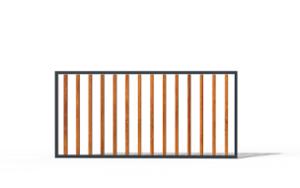 [translation-not-found:street-furniture], autre, drewno, ogrodzenie, stal