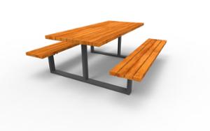 [translation-not-found:street-furniture], ława, komplet piknikowy, siedzisko z drewna, stół