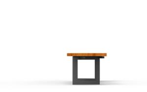 [translation-not-found:street-furniture], ława, deskowanie poprzeczne, po łuku / okrągła, siedzisko z drewna